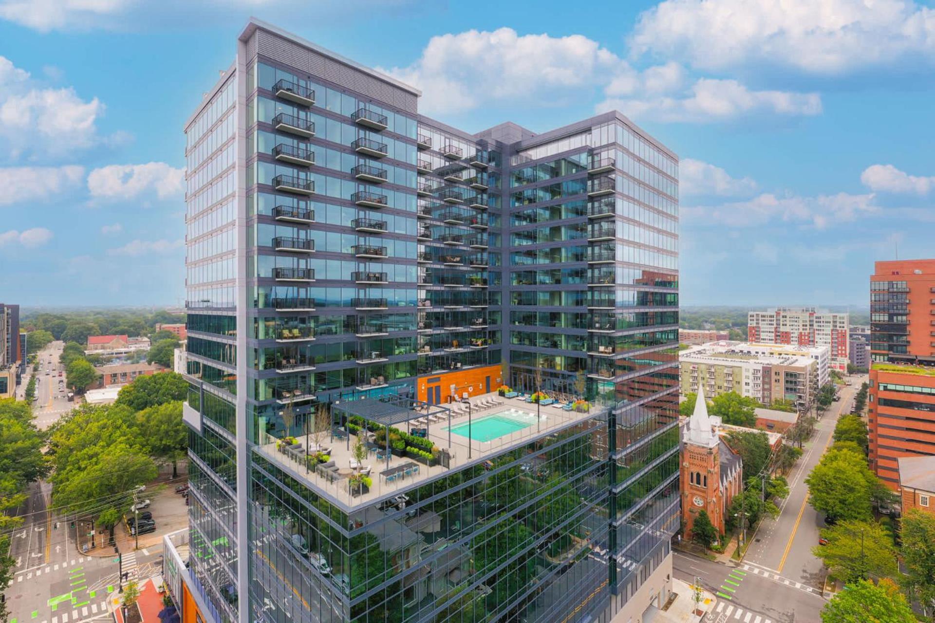 High-Rise Apt Raleigh Free Parking & Sunset View 1 Exterior photo